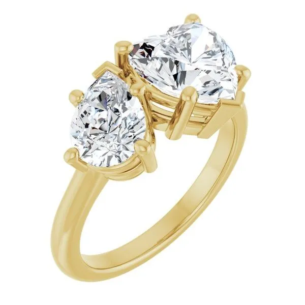 Two-Stone Engagement Ring J. West Jewelers Round Rock, TX