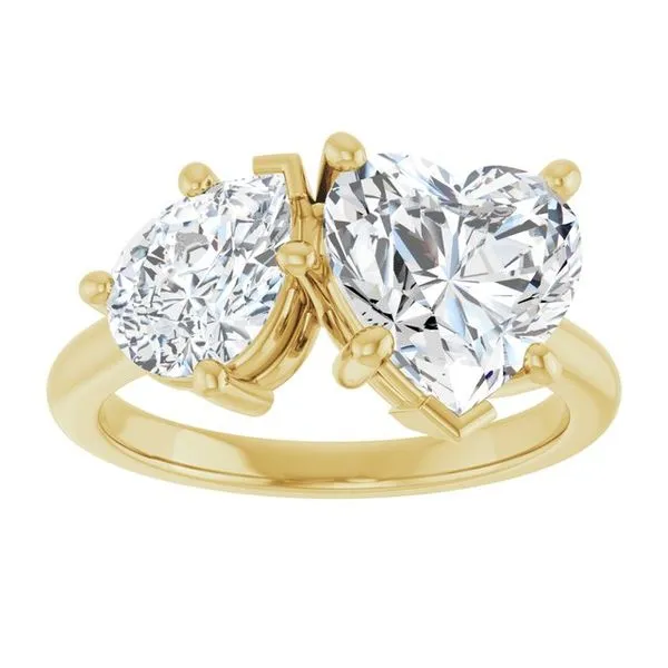 Two-Stone Engagement Ring Image 3 Austin's Fine Diamonds & Jewelry Lyndhurst, NJ