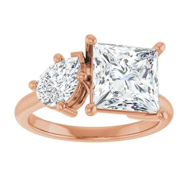 Two-Stone Engagement Ring Image 3 JF Jones Jewelers Rochester, NY