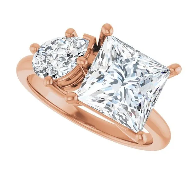 Two-Stone Engagement Ring Image 5 Austin's Fine Diamonds & Jewelry Lyndhurst, NJ