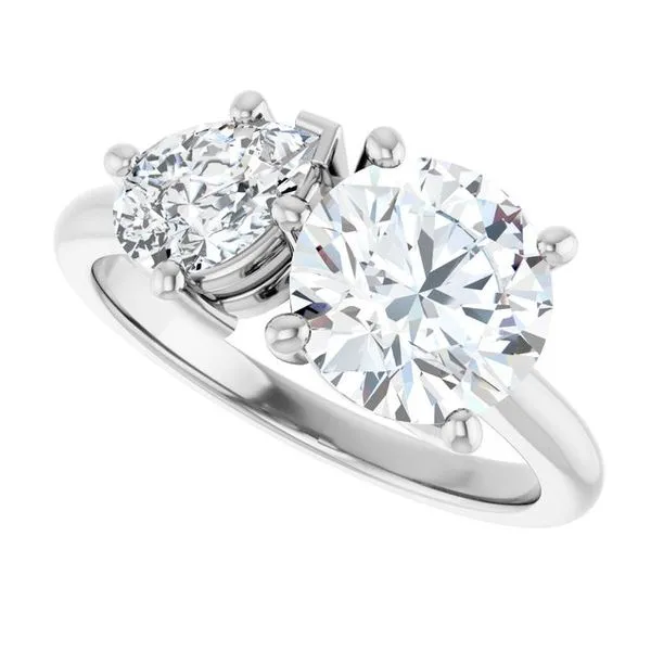 Two-Stone Engagement Ring Image 5 Don's Jewelry & Design Washington, IA