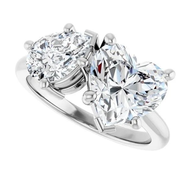 Two-Stone Engagement Ring Image 5 JF Jones Jewelers Rochester, NY