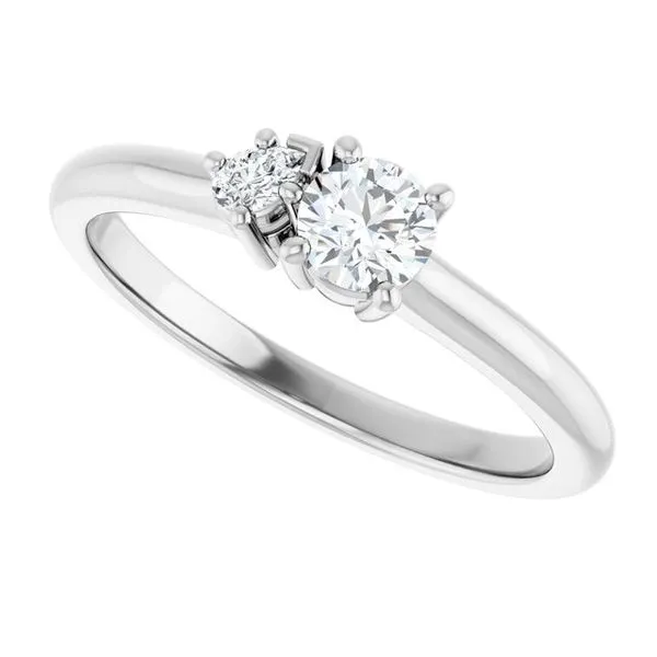 Two-Stone Engagement Ring Image 5 JF Jones Jewelers Rochester, NY