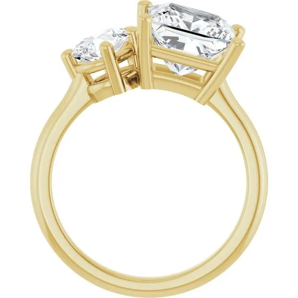 Two-Stone Engagement Ring Image 2 Vulcan's Forge LLC KANSAS CITY, MO