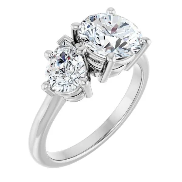 Two-Stone Engagement Ring J. West Jewelers Round Rock, TX