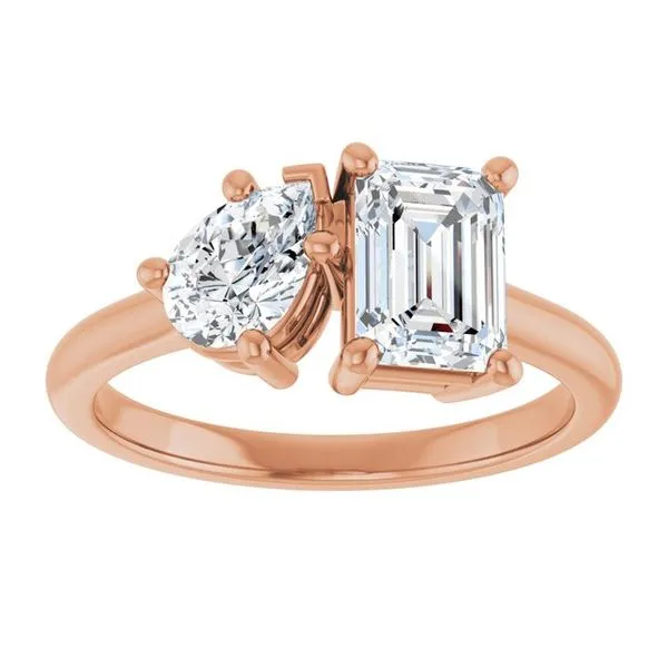 Two-Stone Engagement Ring Image 3 J. West Jewelers Round Rock, TX