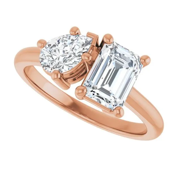 Two-Stone Engagement Ring Image 5 JF Jones Jewelers Rochester, NY