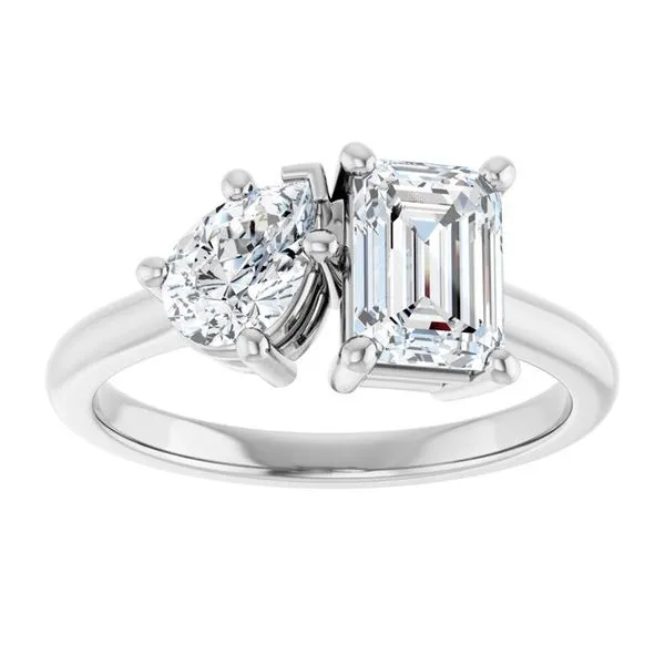 Two-Stone Engagement Ring Image 3 Raleigh Diamond Fine Jewelry Raleigh, NC