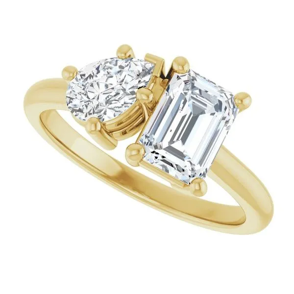 Two-Stone Engagement Ring Image 5 Michael Szwed Jewelers Longmeadow, MA