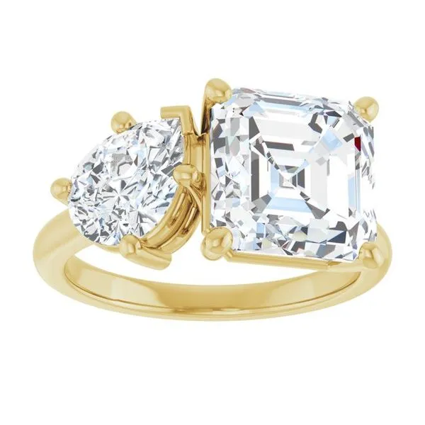 Two-Stone Engagement Ring Image 3 Jimmy Smith Jewelers Decatur, AL