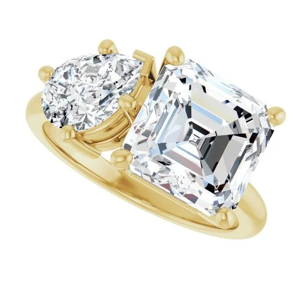 Two-Stone Engagement Ring Image 5 Vulcan's Forge LLC KANSAS CITY, MO