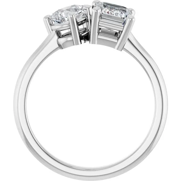Two-Stone Engagement Ring Image 2 J. West Jewelers Round Rock, TX