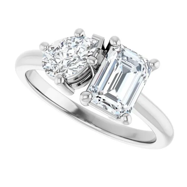 Two-Stone Engagement Ring Image 5 Clater Jewelers Louisville, KY