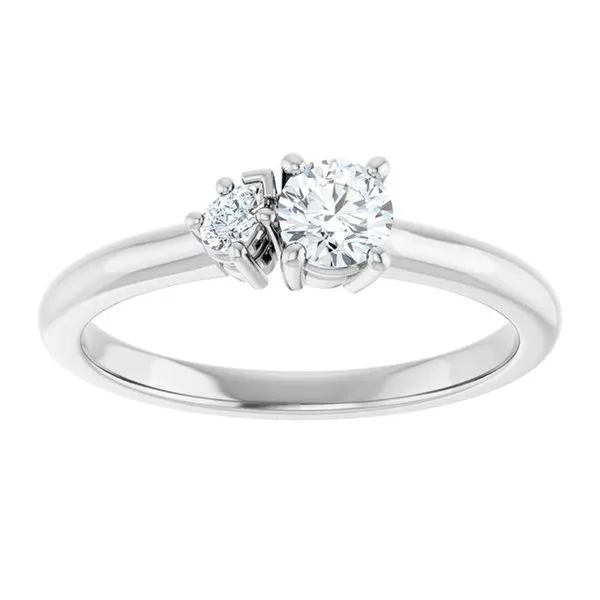 Two-Stone Engagement Ring Image 3 Vulcan's Forge LLC KANSAS CITY, MO
