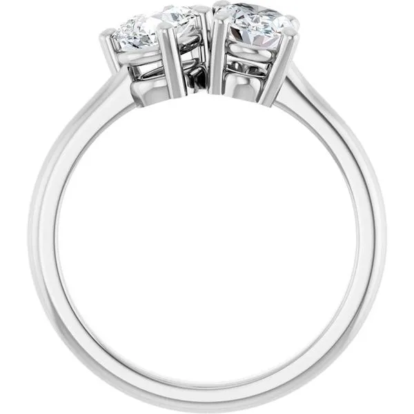 Two-Stone Engagement Ring Image 2 JF Jones Jewelers Rochester, NY