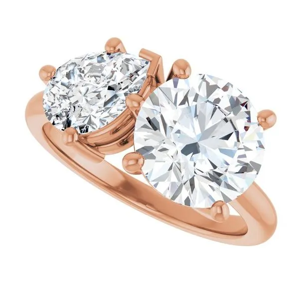 Two-Stone Engagement Ring Image 5 Vulcan's Forge LLC KANSAS CITY, MO