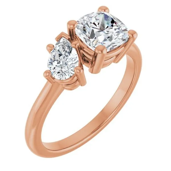 Two-Stone Engagement Ring Stuart Benjamin & Co. Jewelry Designs San Diego, CA