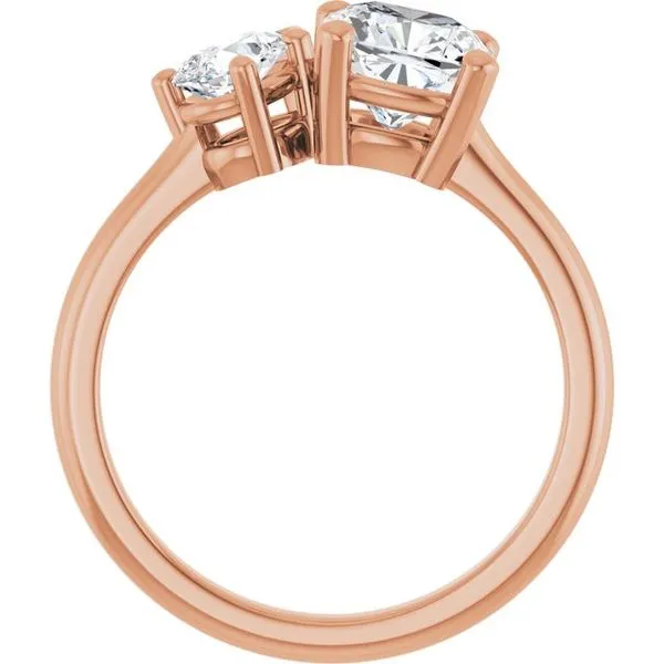 Two-Stone Engagement Ring Image 2 Michael Szwed Jewelers Longmeadow, MA