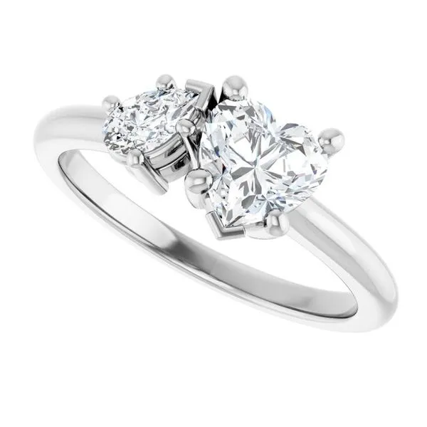Two-Stone Engagement Ring Image 5 Michael Szwed Jewelers Longmeadow, MA