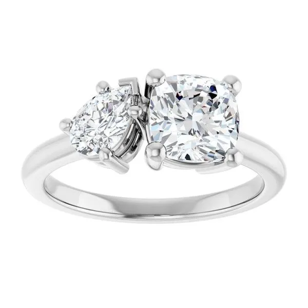 Two-Stone Engagement Ring Image 3 Jimmy Smith Jewelers Decatur, AL