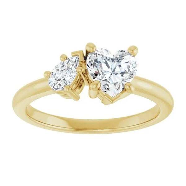 Two-Stone Engagement Ring Image 3 J. West Jewelers Round Rock, TX