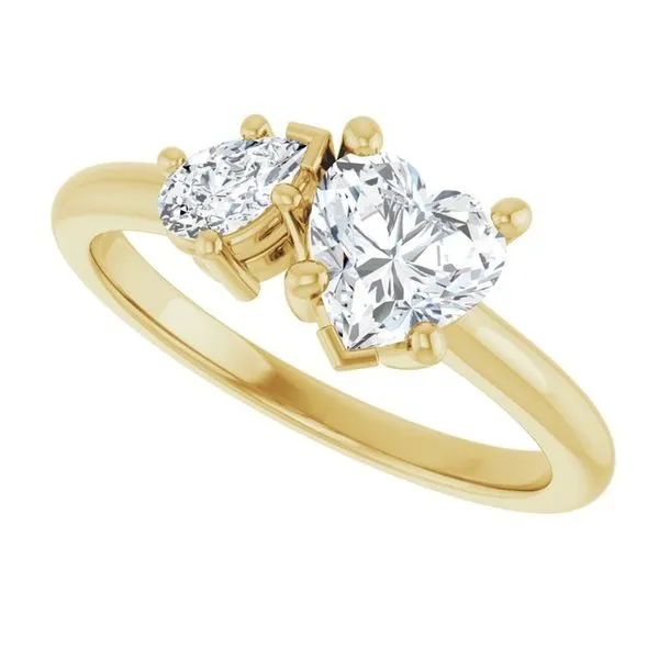 Two-Stone Engagement Ring Image 5 Michael Szwed Jewelers Longmeadow, MA