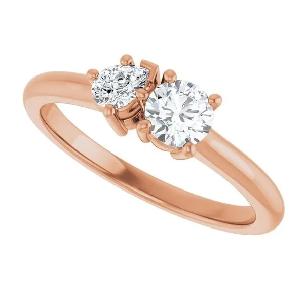 Two-Stone Engagement Ring Image 5 Michael Szwed Jewelers Longmeadow, MA