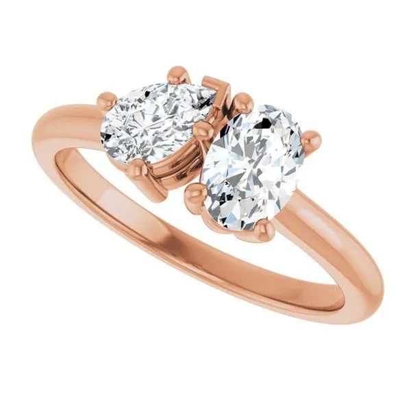 Two-Stone Engagement Ring Image 5 Austin's Fine Diamonds & Jewelry Lyndhurst, NJ