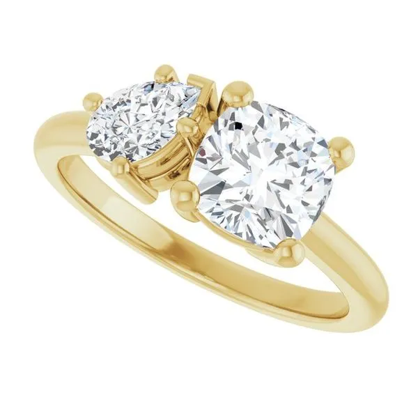 Two-Stone Engagement Ring Image 5 The Jewelry Source El Segundo, CA