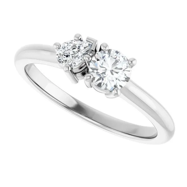 Two-Stone Engagement Ring Image 5 Ocean View Jewelers Millville, DE