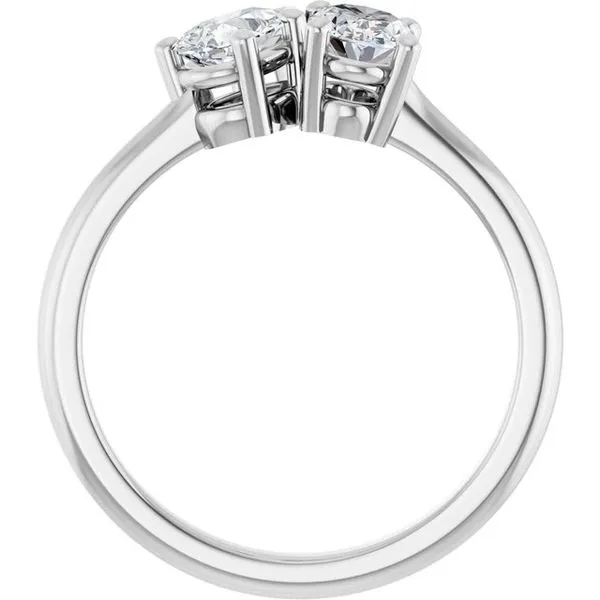 Two-Stone Engagement Ring Image 2 JF Jones Jewelers Rochester, NY