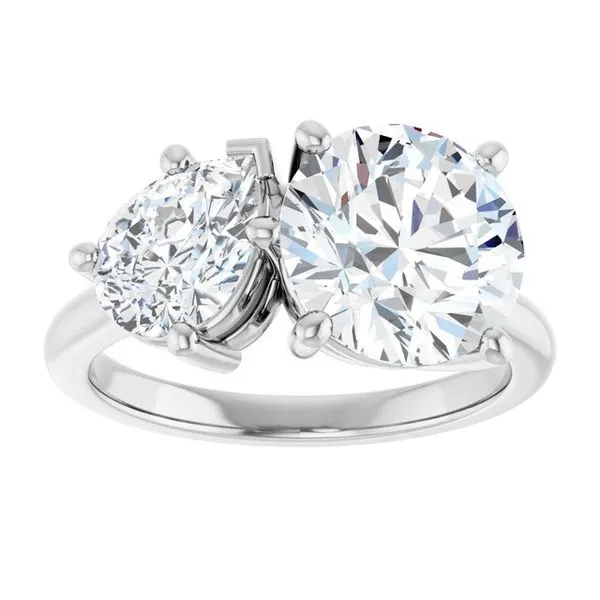 Two-Stone Engagement Ring Image 3 Don's Jewelry & Design Washington, IA