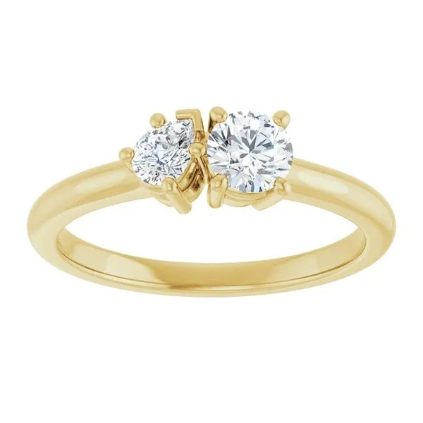 Two-Stone Engagement Ring Image 3 JF Jones Jewelers Rochester, NY