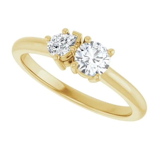 Two-Stone Engagement Ring Image 5 J. West Jewelers Round Rock, TX