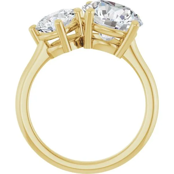 Two-Stone Engagement Ring Image 2 J. West Jewelers Round Rock, TX