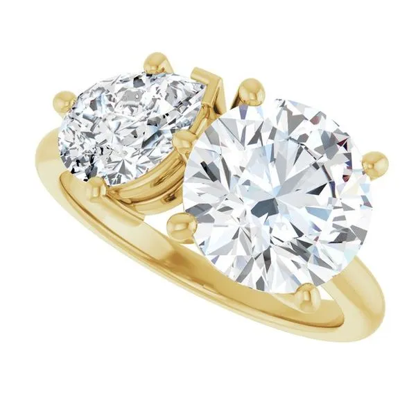 Two-Stone Engagement Ring Image 5 Don's Jewelry & Design Washington, IA