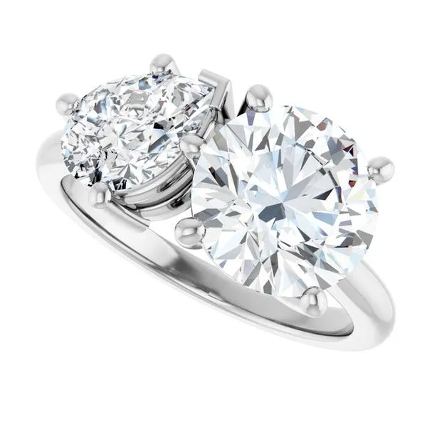 Two-Stone Engagement Ring Image 5 Don's Jewelry & Design Washington, IA