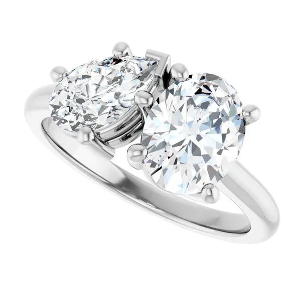 Two-Stone Engagement Ring Image 5 Michael Szwed Jewelers Longmeadow, MA