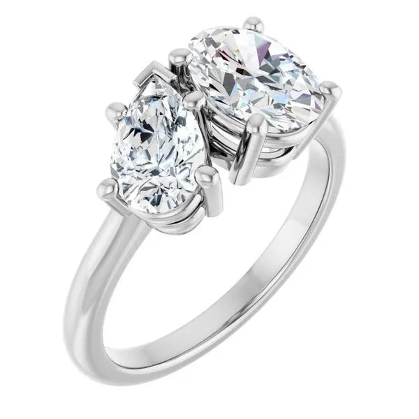 Two-Stone Engagement Ring Hudson Valley Goldsmith New Paltz, NY