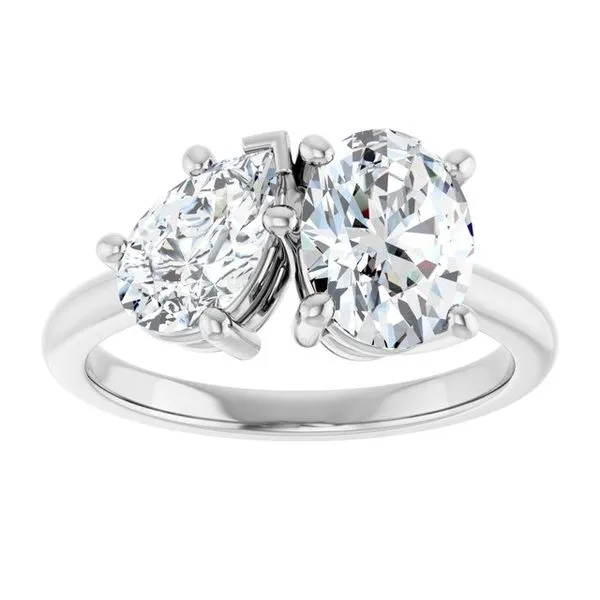 Two-Stone Engagement Ring Image 3 Michael Szwed Jewelers Longmeadow, MA