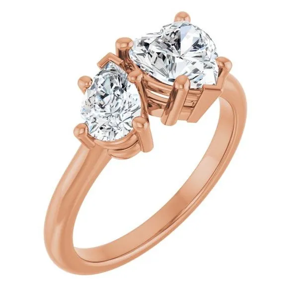 Two-Stone Engagement Ring J. West Jewelers Round Rock, TX