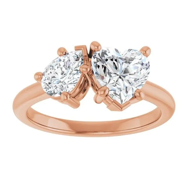 Two-Stone Engagement Ring Image 3 J. West Jewelers Round Rock, TX