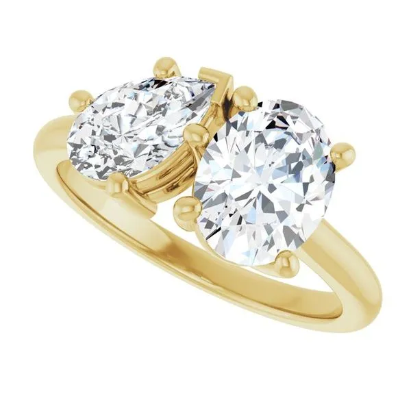 Two-Stone Engagement Ring Image 5 Don's Jewelry & Design Washington, IA