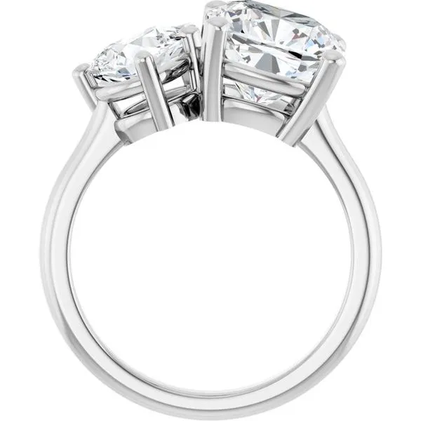 Two-Stone Engagement Ring Image 2 J. West Jewelers Round Rock, TX
