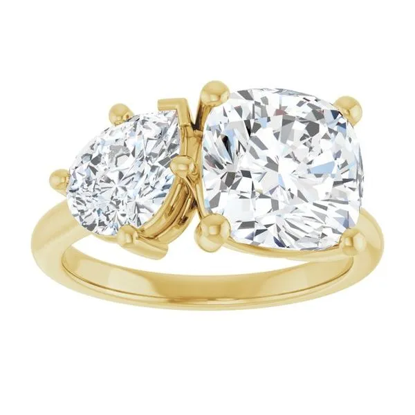 Two-Stone Engagement Ring Image 3 JF Jones Jewelers Rochester, NY