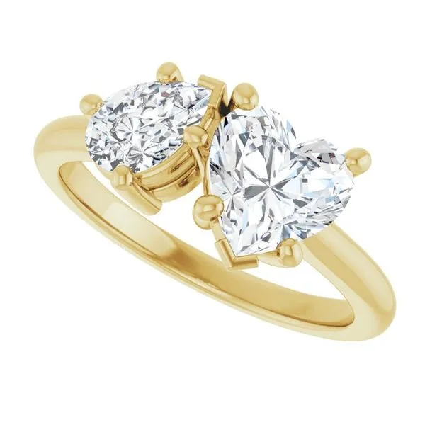 Two-Stone Engagement Ring Image 5 Austin's Fine Diamonds & Jewelry Lyndhurst, NJ