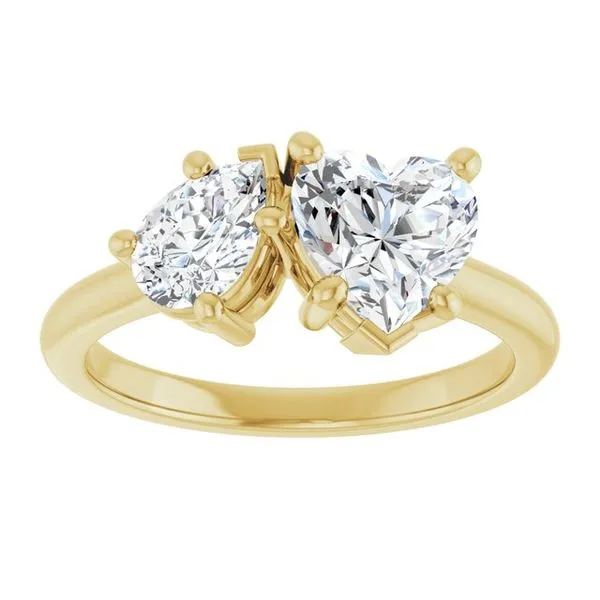 Two-Stone Engagement Ring Image 3 J. West Jewelers Round Rock, TX