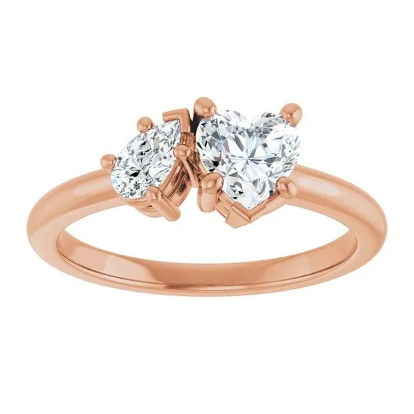 Two-Stone Engagement Ring Image 3 Vulcan's Forge LLC KANSAS CITY, MO