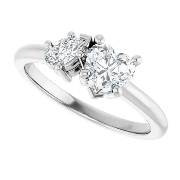Two-Stone Engagement Ring Image 5 Jimmy Smith Jewelers Decatur, AL