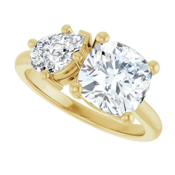 Two-Stone Engagement Ring Image 5 Don's Jewelry & Design Washington, IA